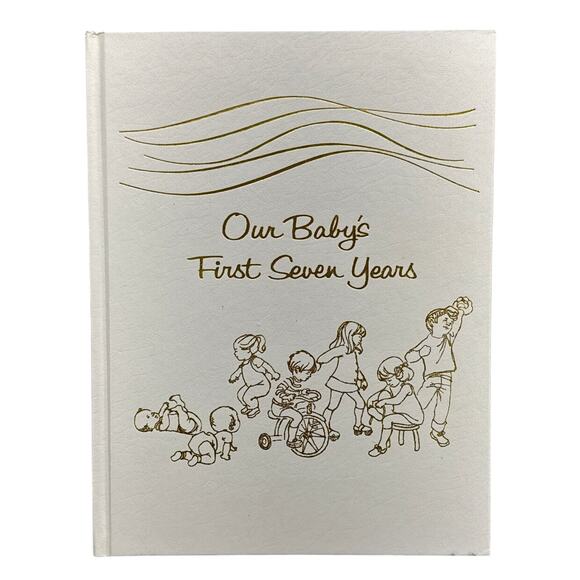 Vintage Our Baby's First Seven Years Milestone Memory Book - Picture 1 of 6